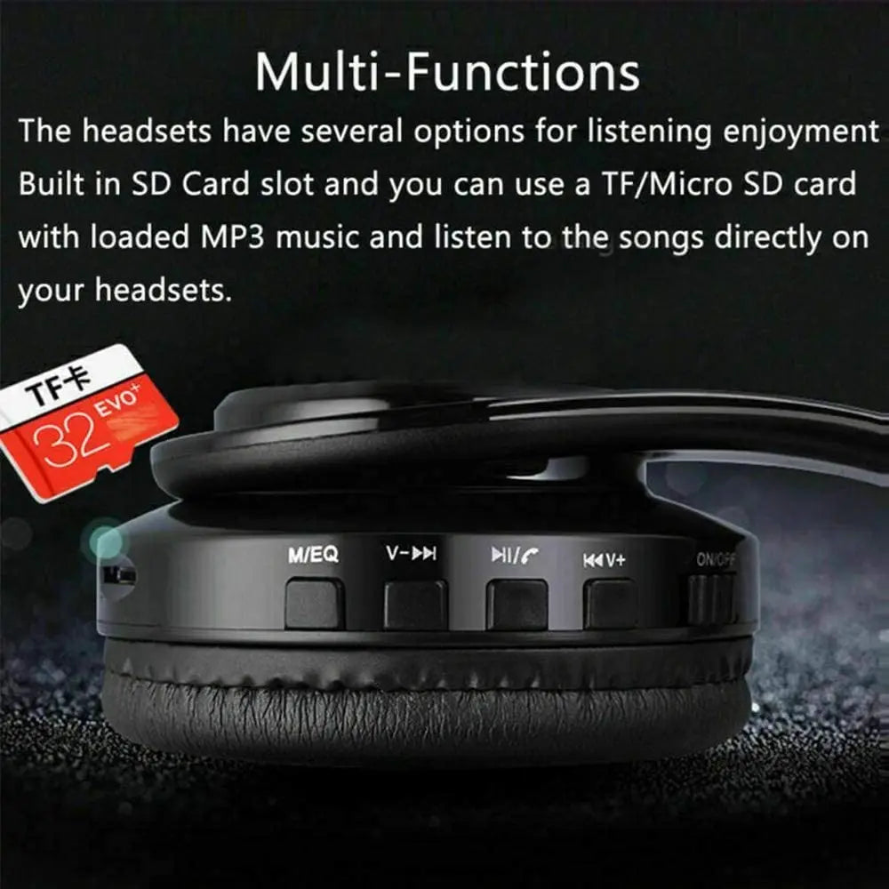Bluetooth Surround Sound Stereo Wireless Earphone With MicroPhone