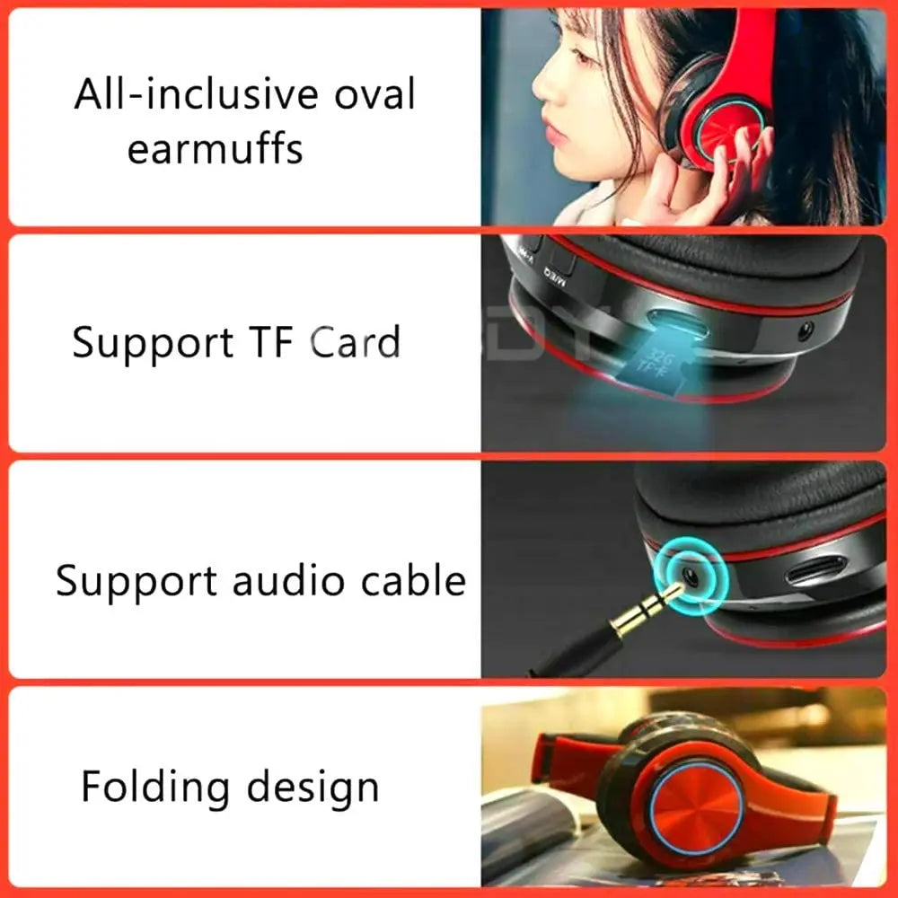 Bluetooth Surround Sound Stereo Wireless Earphone With MicroPhone