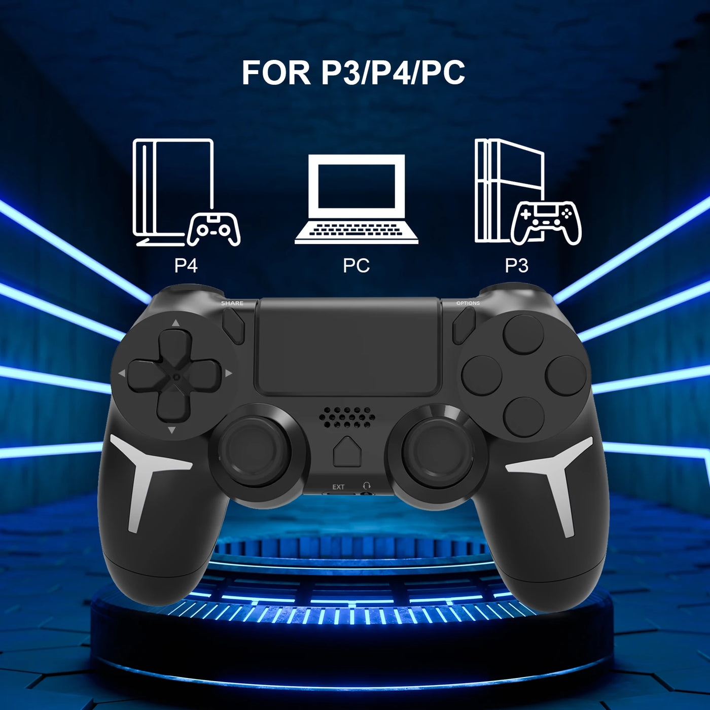 Gyroscope  Wireless Gamepad Bluetooth Controller For PS4 PS3 Console Computer PC