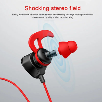 Wired Earphone Gaming Earbuds With Mic For Universal Game