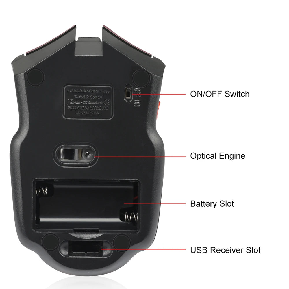 Wireless Mouse Optical Mice with USB Receiver