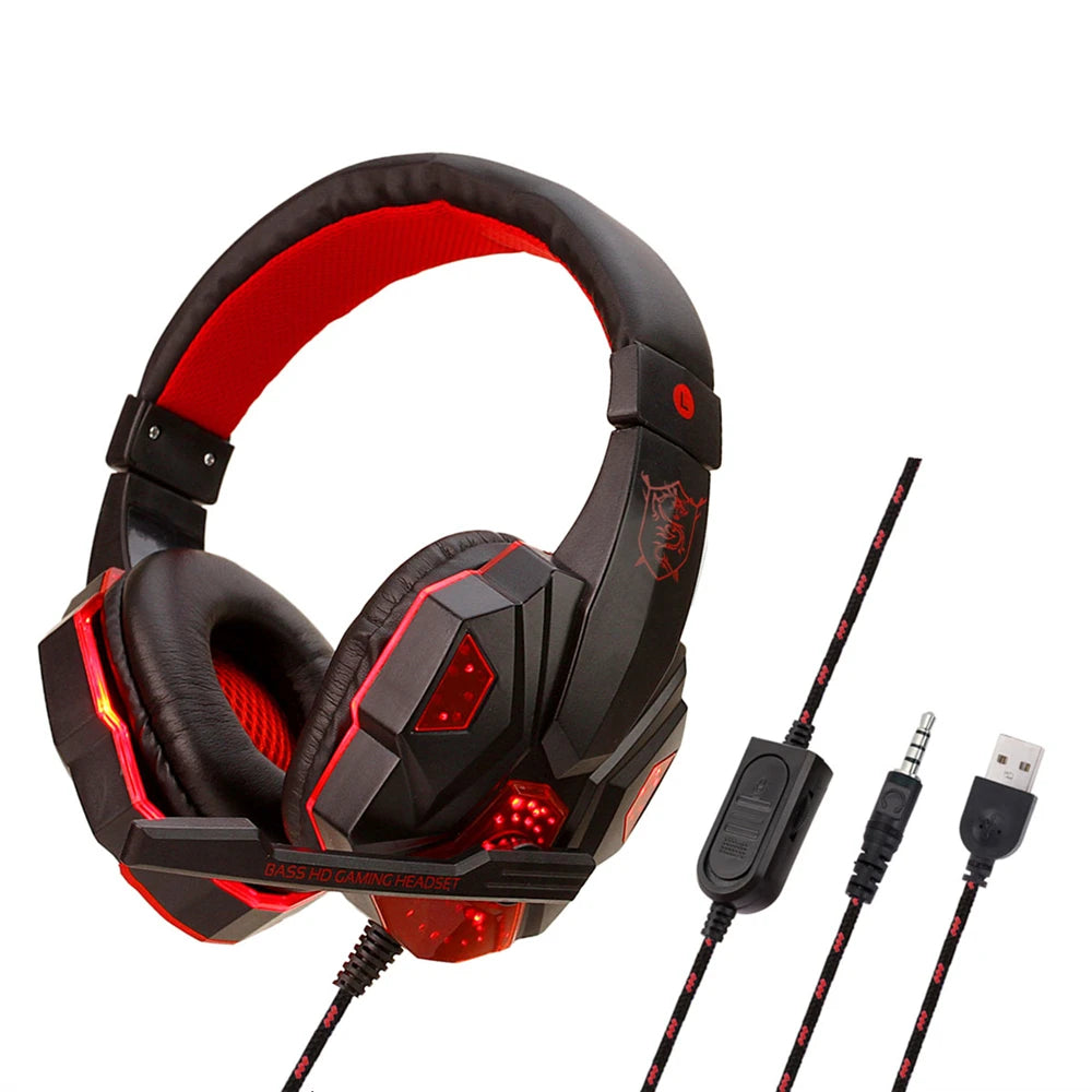 New Gaming Headset Headphones With LED Light