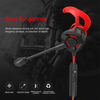 Wired Earphone Gaming Earbuds With Mic For Universal Game