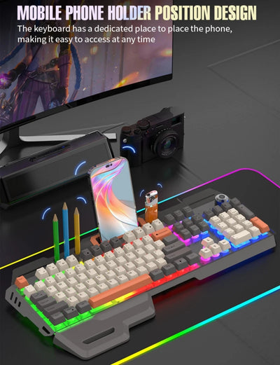 100% Layout Mechanical Feel Keyboard