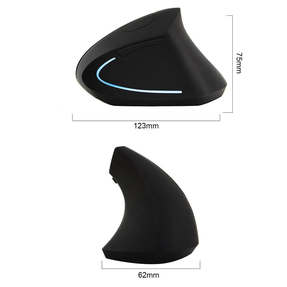 Wireless and Vertical Ergonomic GameMouse