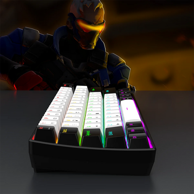 white and black waterproof keyboard