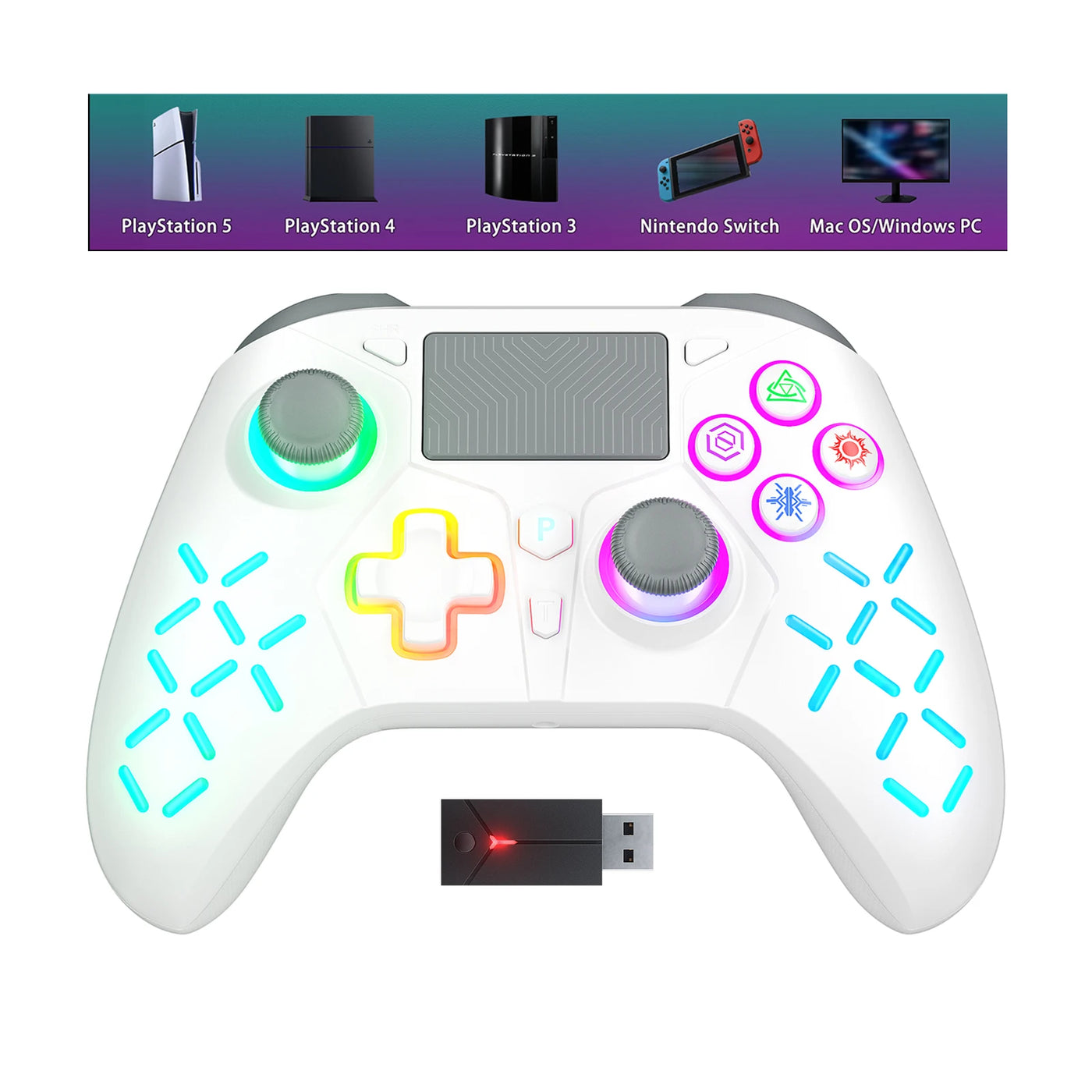 Gamepad For Ps5/Ps4 Console  With Turbo Touchpad