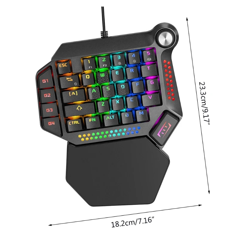 Single Hand Gaming Keyboard