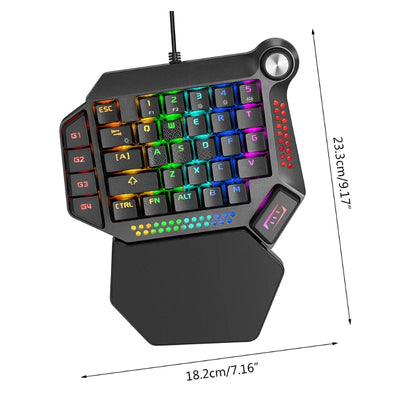 Single Hand Gaming Keyboard