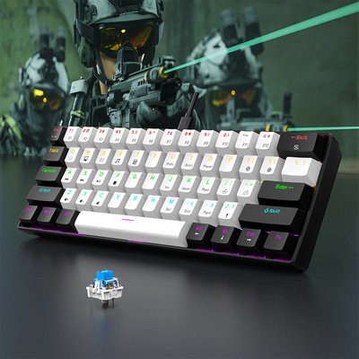 white and black waterproof keyboard