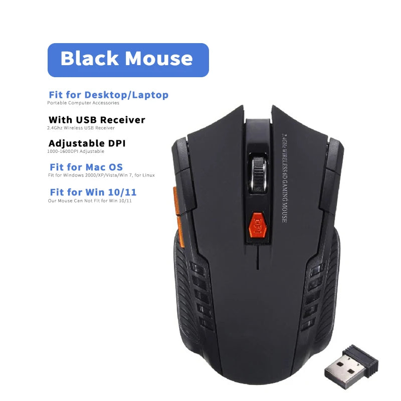 Wireless Mouse Optical Mice with USB Receiver