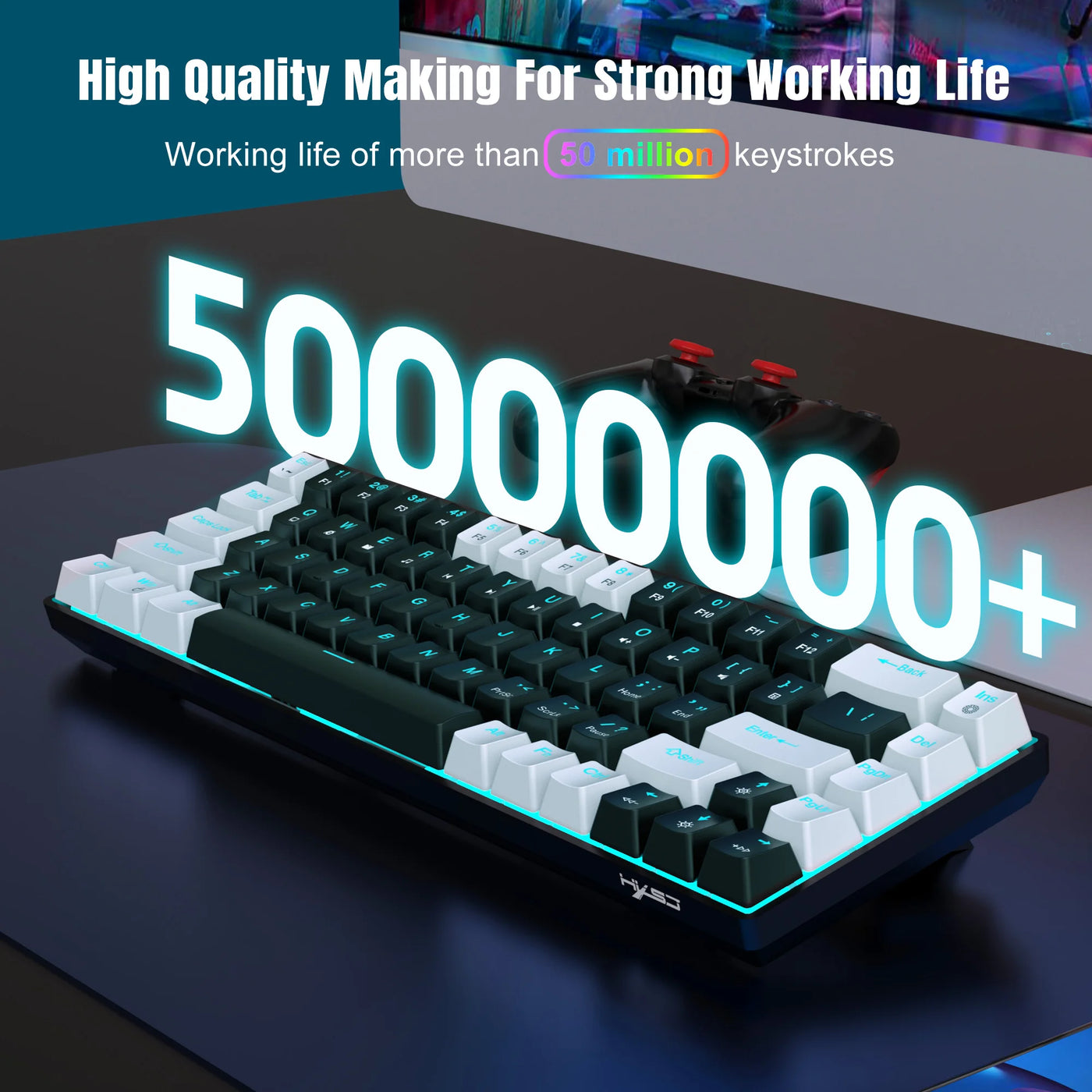 Hot Swappable Blue Switch Gaming Keyboard