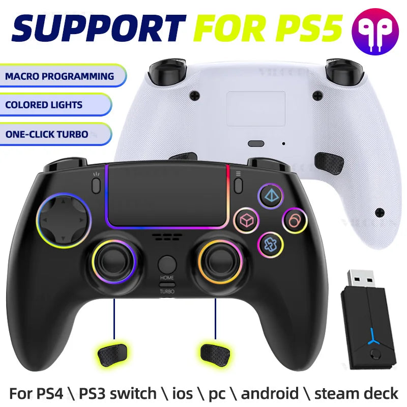 P5 Wireless Gamepad For PS5/PS4/PS3 with Vibration Control