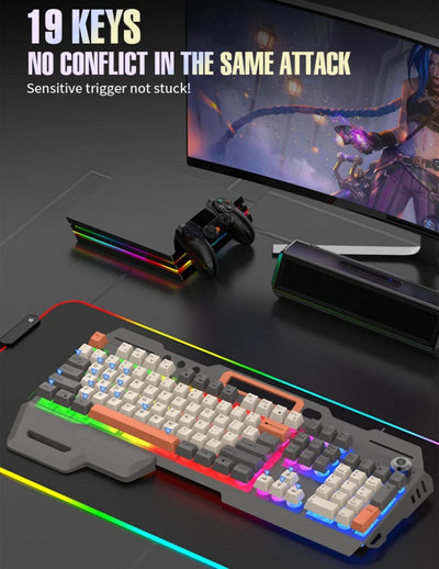 100% Layout Mechanical Feel Keyboard